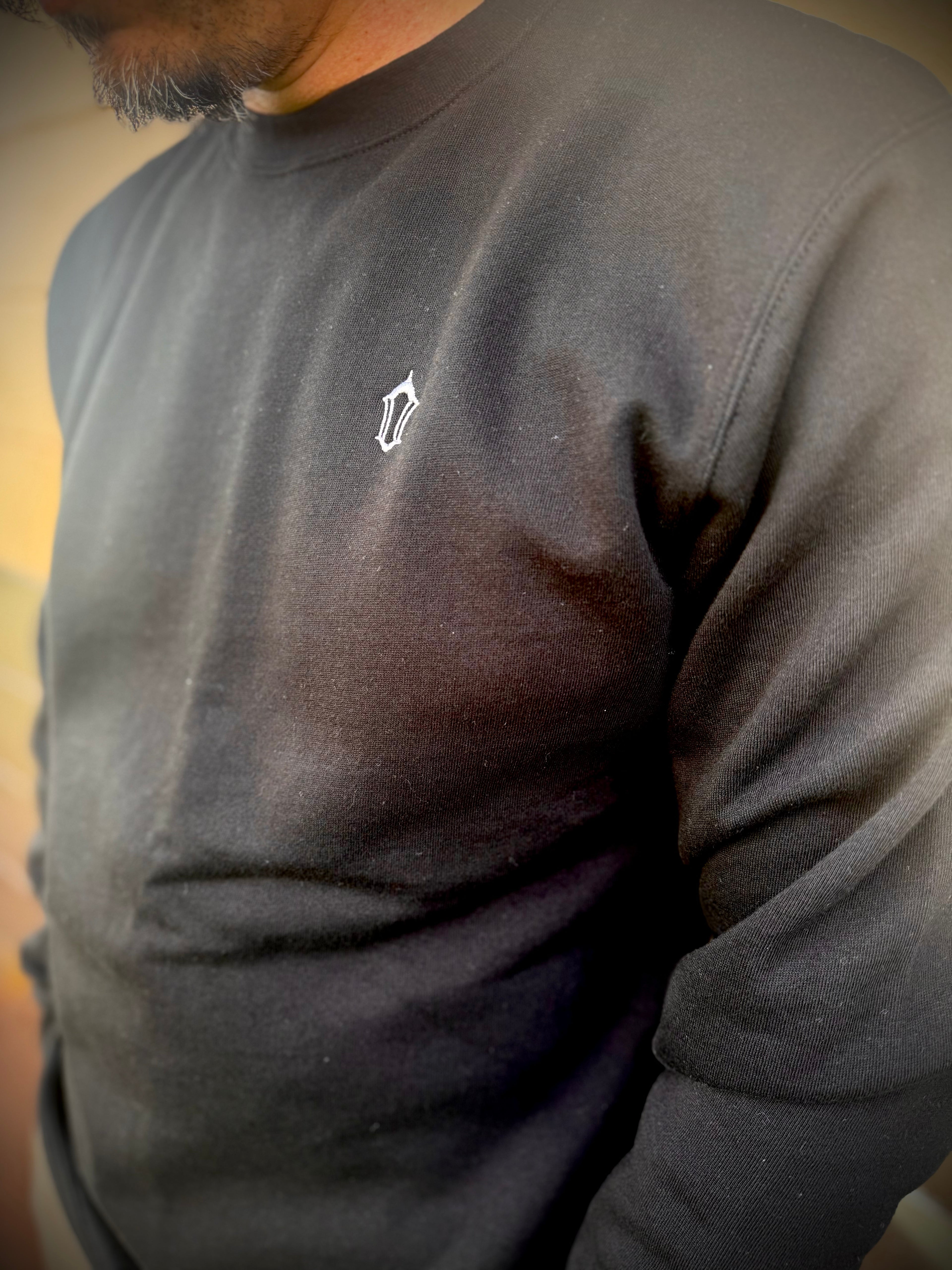 Long sleeve Embroidered Crew