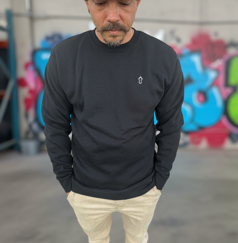 Long sleeve Embroidered Crew