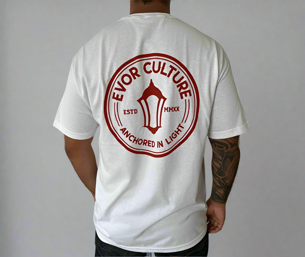 Anchored In Light White Tee
