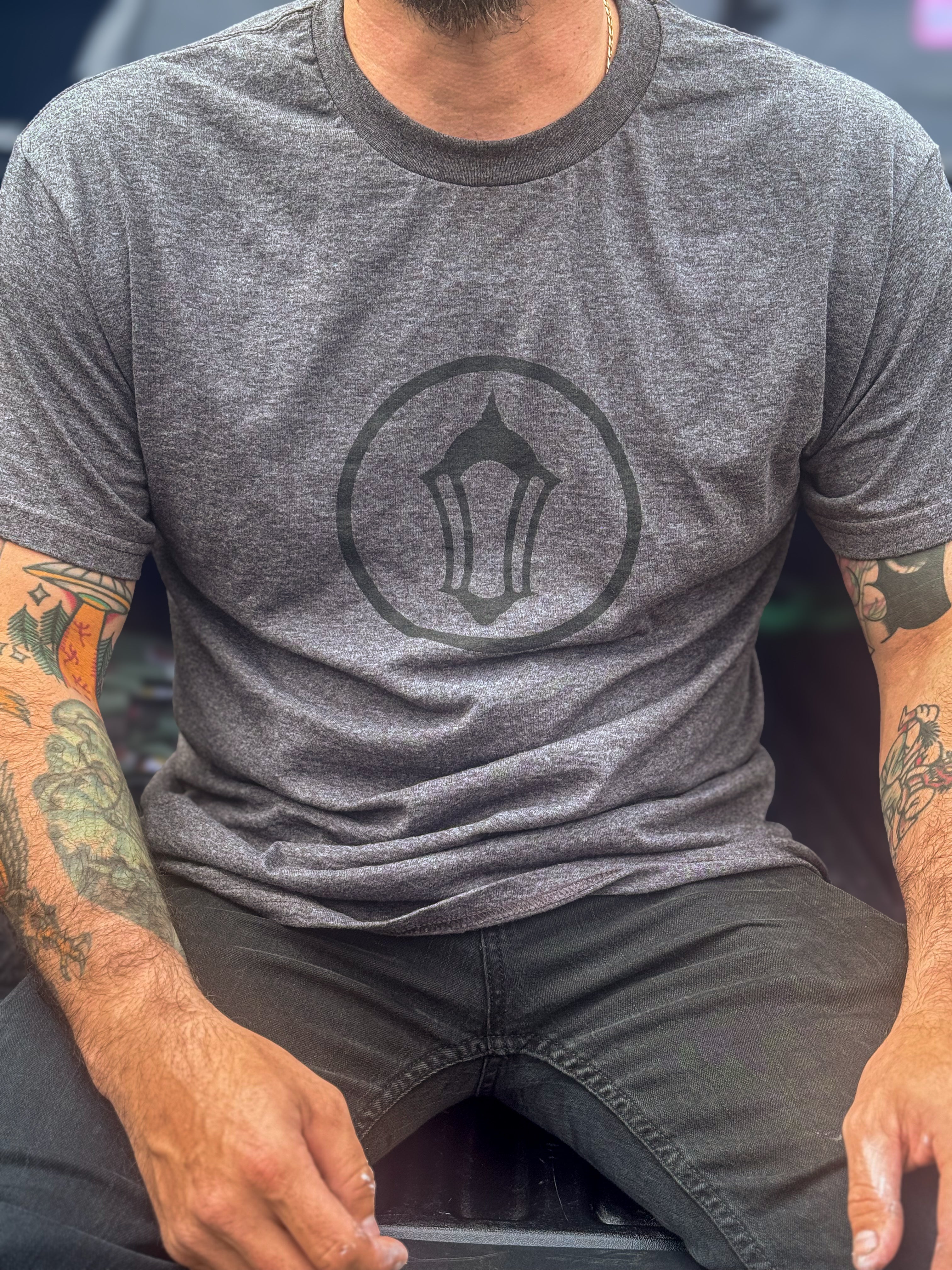 CV2 Heather Charcoal Tee