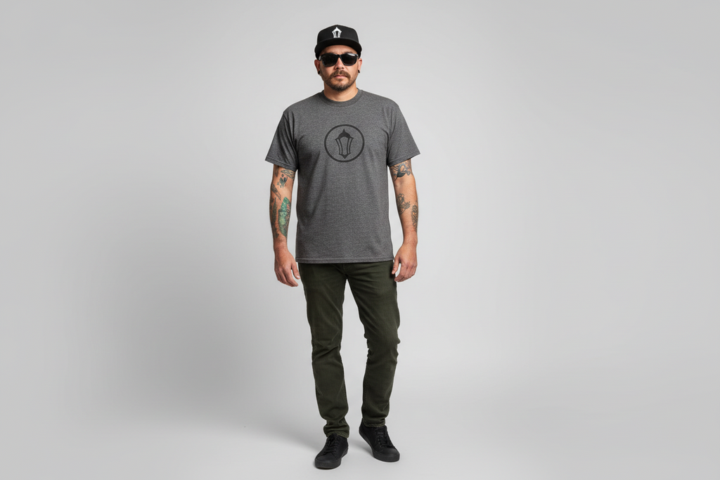 CV2 Heather Charcoal Tee