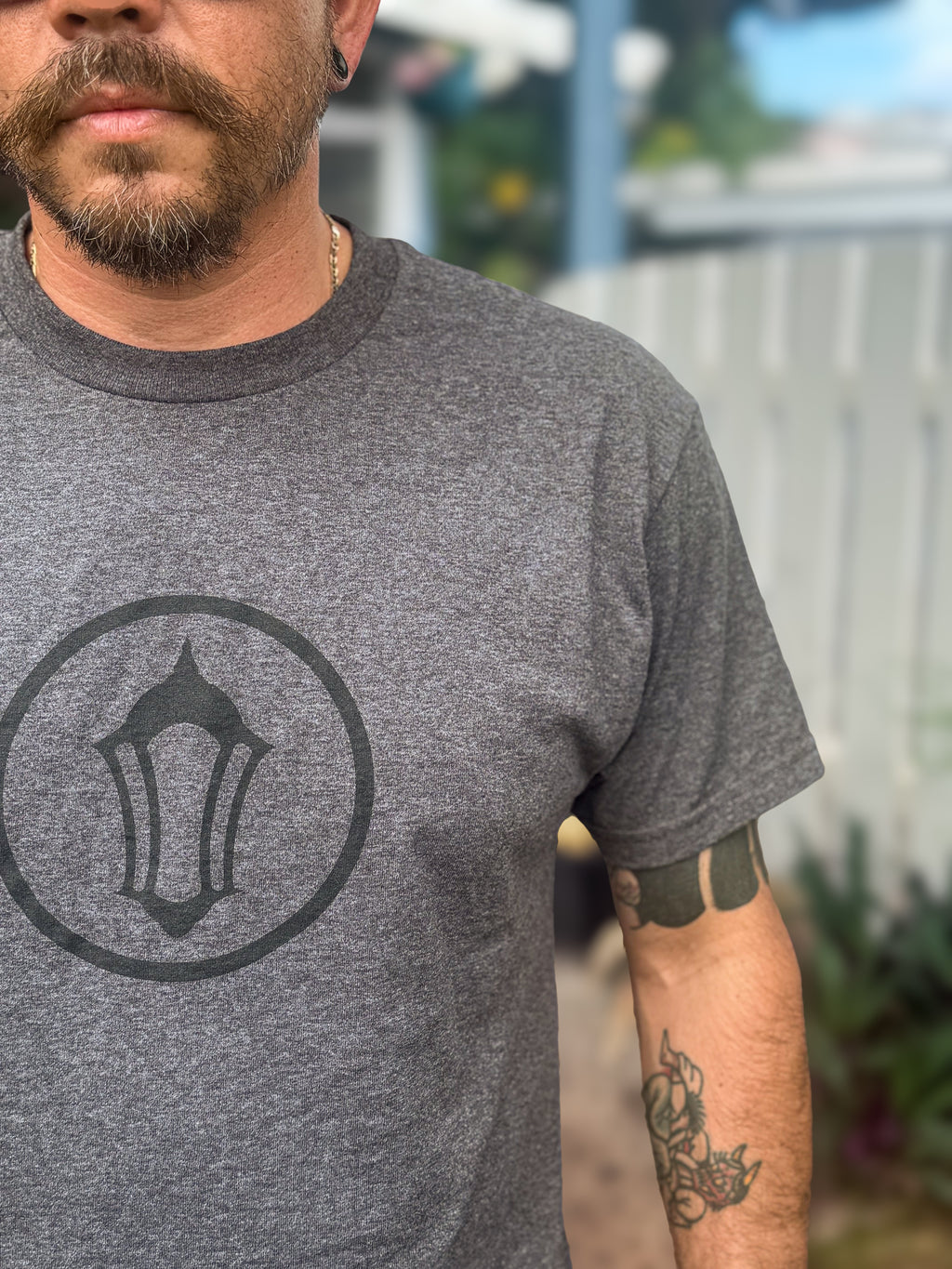 CV2 Heather Charcoal Tee