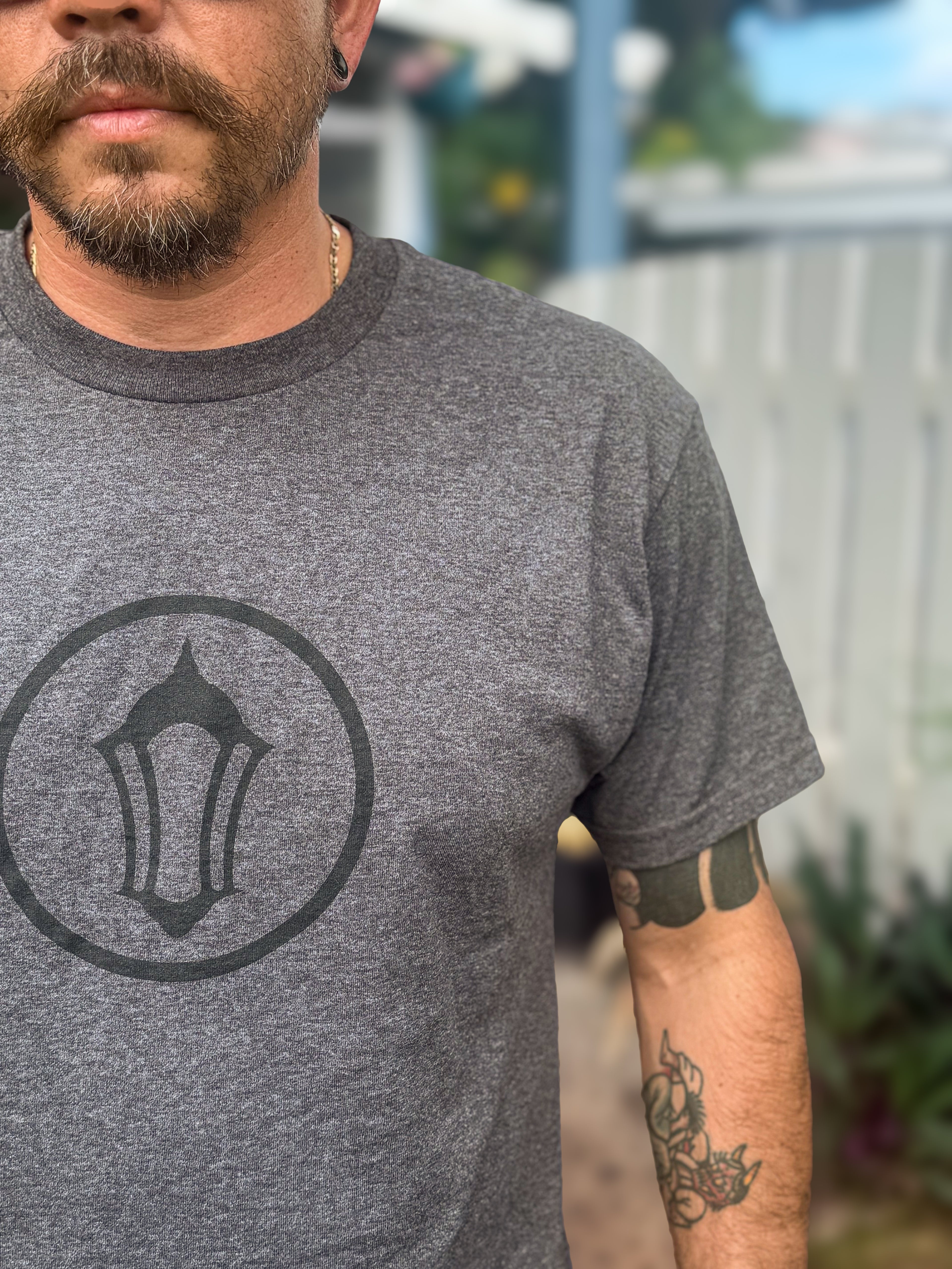 CV2 Heather Charcoal Tee