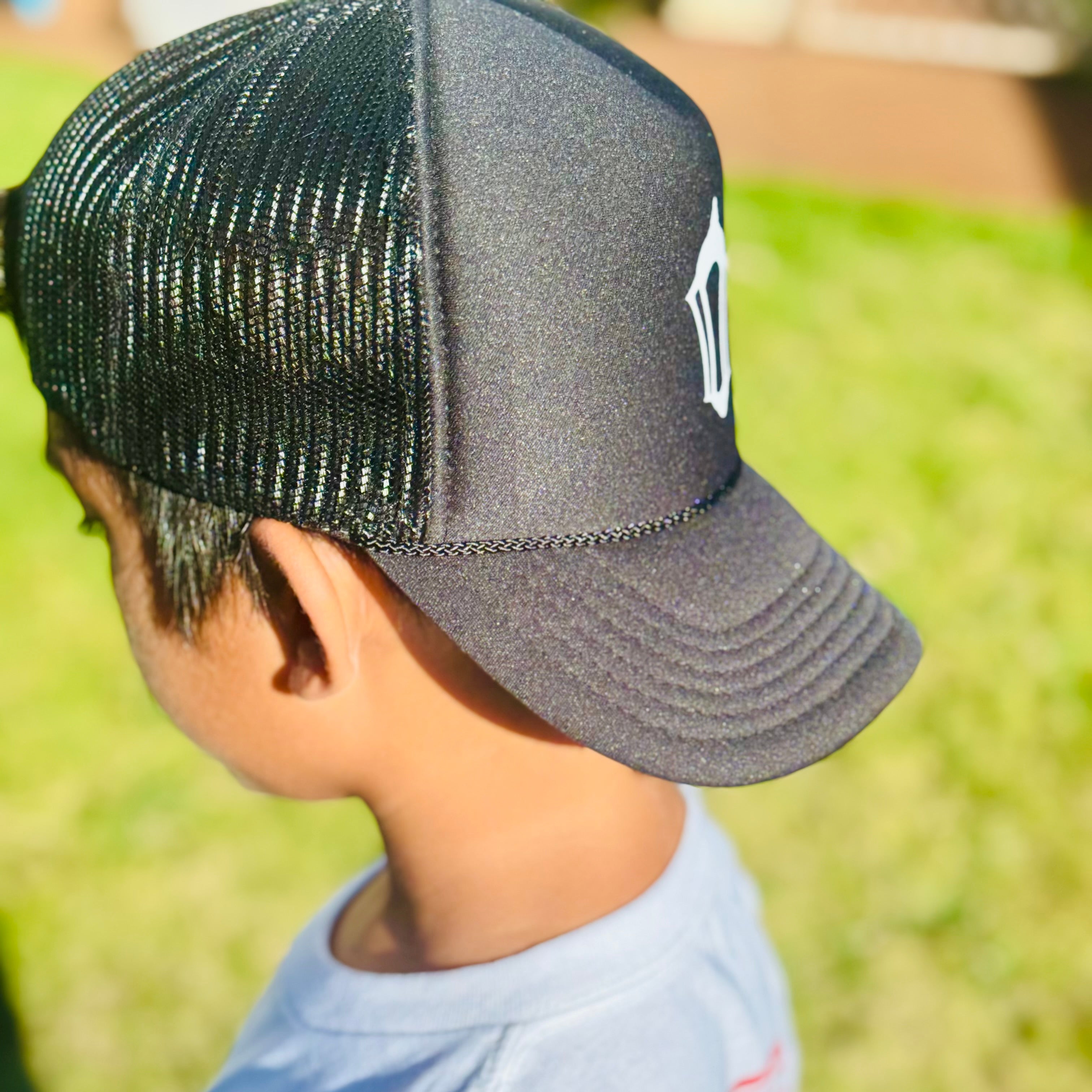 Kids Black Foam Trucker